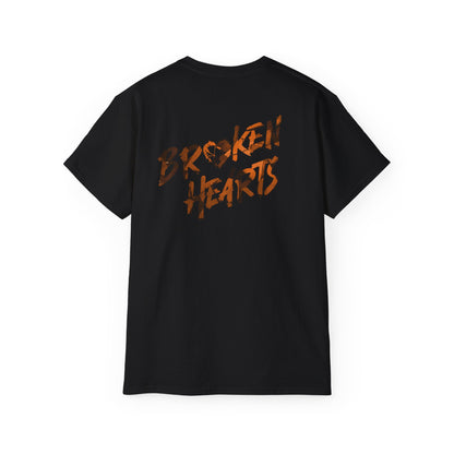 "Broken Hearts Graphic" Cotton T-shirt