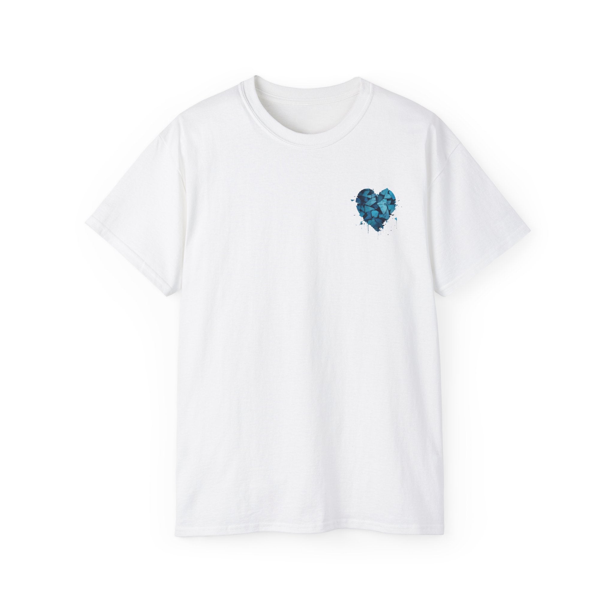 "Broken Hearts Graphic" Cotton T-shirt