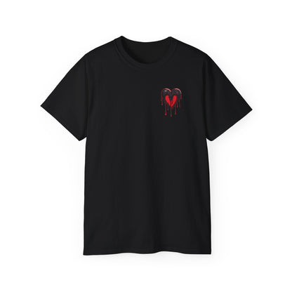 "Broken Hearts Graphic" Cotton T-shirt