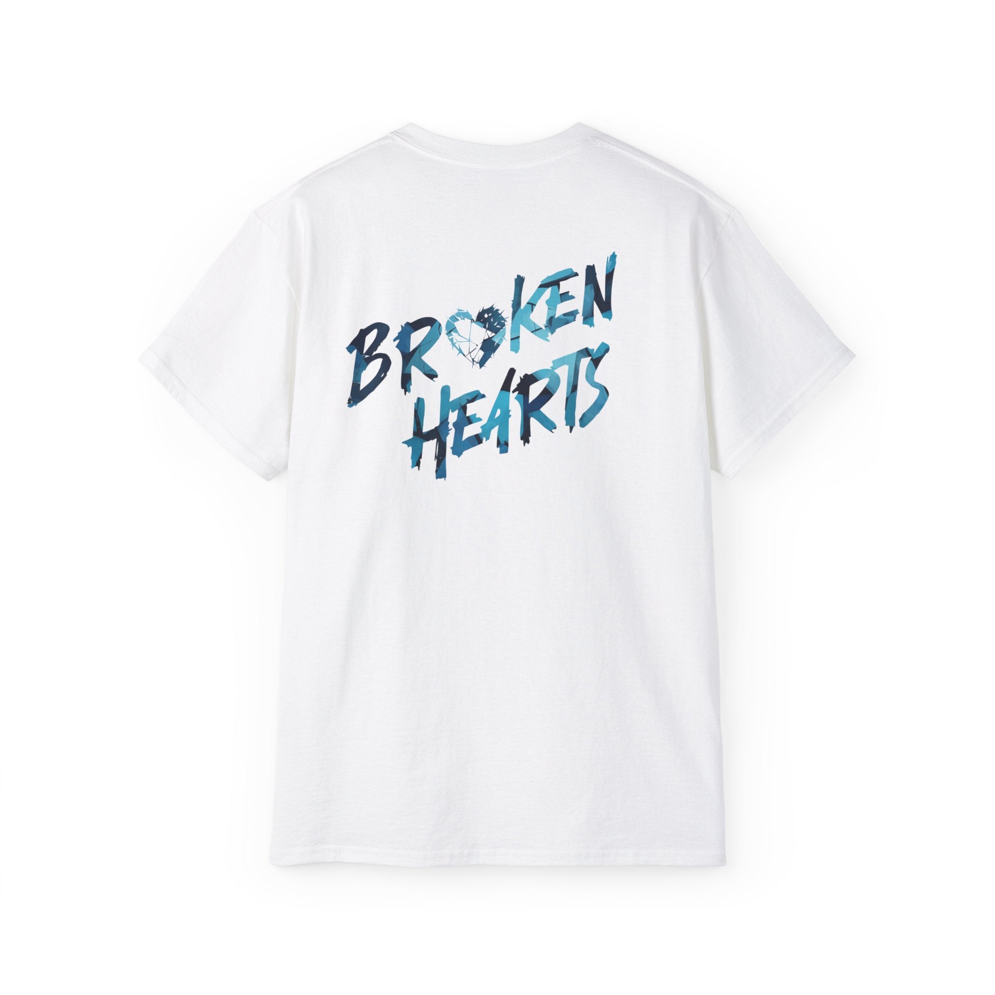 "Broken Hearts Graphic" Cotton T-shirt