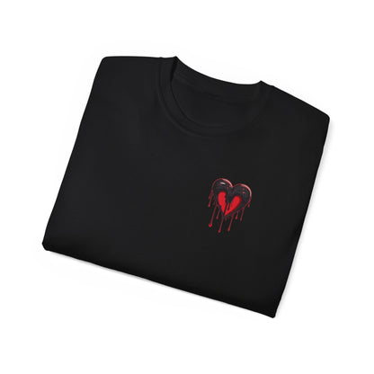 "Broken Hearts Graphic" Cotton T-shirt