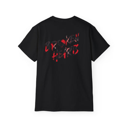 "Broken Hearts Graphic" Cotton T-shirt